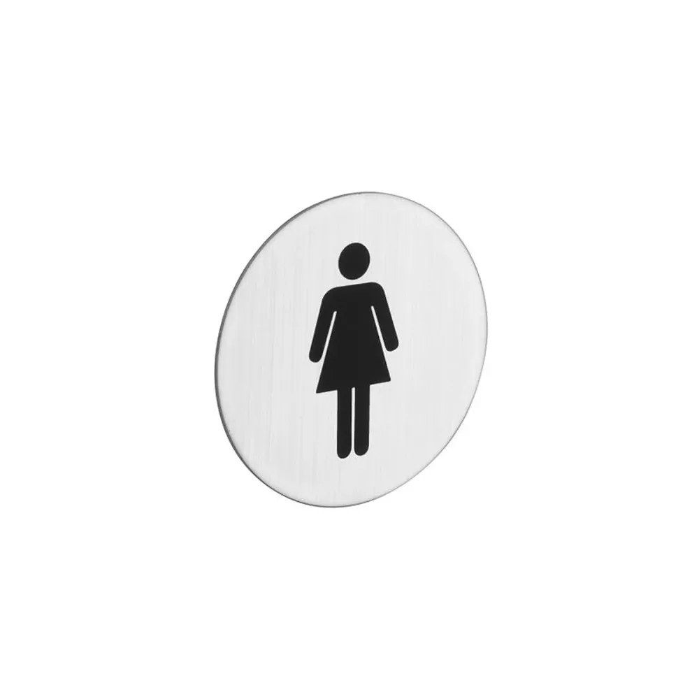 Round label 75mm Women's WC | Bathroom Signs | E-shop.si