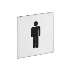 Kvadratna oznaka Moški WC 80mm | Oznake | E-shop.si