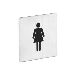 Kvadratna oznaka Ženski WC 80 mm | Oznake | E-shop.si