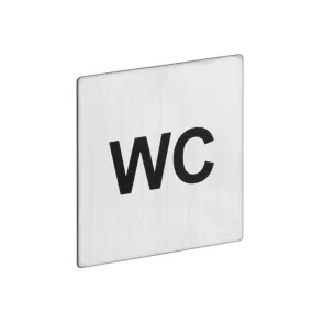 Oznaka kvadratna WC 80mm | Oznake WC | E-shop.si