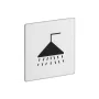 Square Shower Sign 80mm.