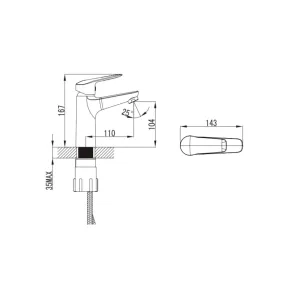Easter chrome sink faucet | Bathrooms | E-shop.si