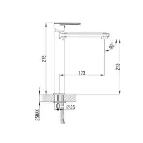Pearl R Chrome Basin Faucet | Kopalnica | E-shop.si