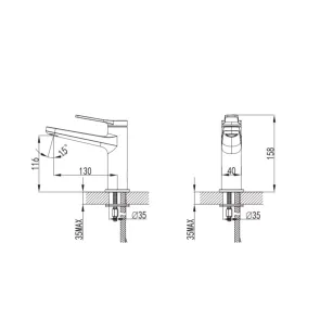 Andare Nero Matte Black Sink Faucet | Faucets | E-shop.si