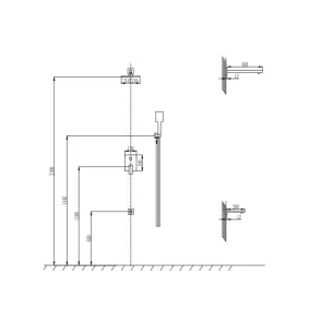 Delos Nero shower column | Shower columns | E-shop.si