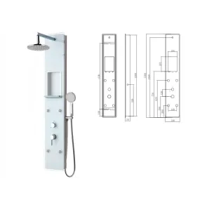 Clio massage shower column | Shower columns | E-shop.si
