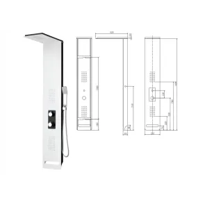 Bianco Nero Shower Column | Shower Columns | E-shop.si