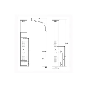 Bianco Massage Shower Column | Shower Columns | E-shop.si