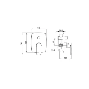 Pearl krom tuš armatura | Tuš armature | E-shop.si