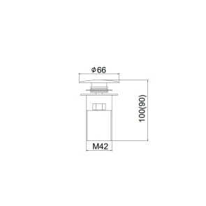 Top part of black G9802-B siphon | Siphons | E-shop.si