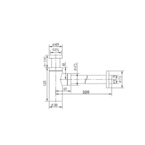 Metal siphon LF 9005 | Siphons | E-shop.si