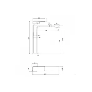 Delos Nero High Sink Faucet | Bathroom Faucets | E-shop.si