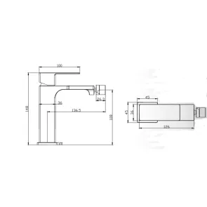 Delos Nero Bidet Faucet | Bidet Faucets | E-shop.si