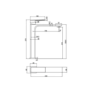 Delos Tall Chrome Sink Faucet | Sink Faucets | E-shop.si