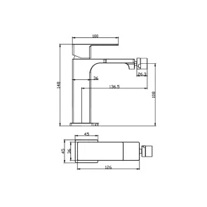 Delos bidet faucet | Bathroom Faucets | E-shop.si