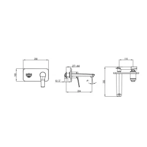 Andare stenska armatura | Armature za umivalnike | E-shop.si