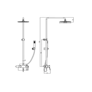 Andare Bianco Shower Column | Shower Columns | E-shop.si