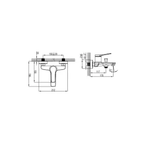 Andare Bianco Bathtub Faucet | Bath Fittings | E-shop.si