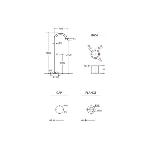 Pylon INOX Outdoor Shower Column | Shower Column | E-shop.si