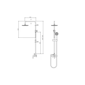 Artemis Nero | Shower column | E-shop.si