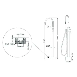 Artemis S12323 Chrome Bathtub Faucet | Bathroom | E-shop.si