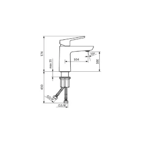 Stolz Nero Chrome Basin Faucet|Basin Faucets|E-shop.si