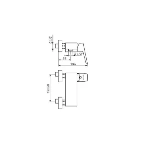 Armatura za tuš Stolz Chrome Nero | Tuš armature | E-shop.si