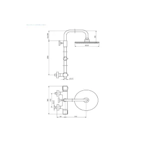 Stolz Round Thermostatic Shower | Shower Columns | E-shop.si