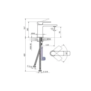 Bath faucet S2 | Bathroom fittings | E-shop.si