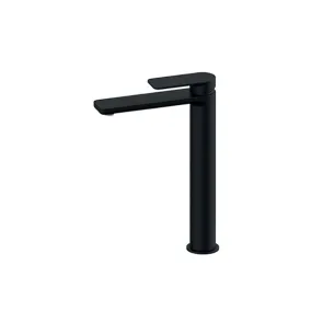 S2 Round Black Tall Basin Faucet | Basin Faucets | E-shop.si