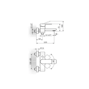Bath faucet S2 | Bathroom fittings | E-shop.si