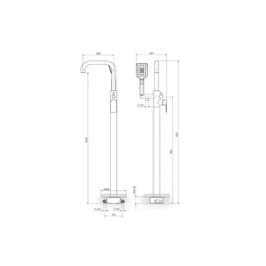 Armatura za kad S2 talna | Armature za kad | E-shop.si