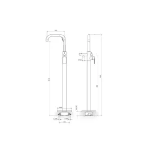 Armatura za kad S2 Gold talna | Kade in armature | E-shop.si