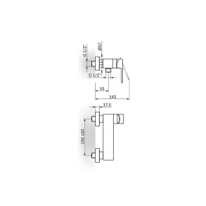 S2 Gold tuš armatura | Tuš armature | E-shop.si