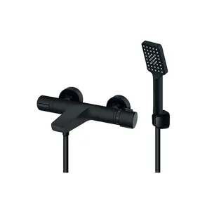 S2 Black Thermostatic Bath Mixer | Bath Fixtures | E-shop.si