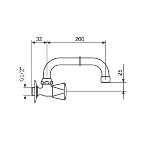 Upper basin faucet 18-200 | Faucets | E-shop.si