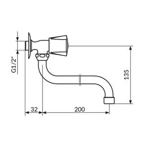 Keramic 200 Cold Water Tap | Cold Water Taps | E-shop.si