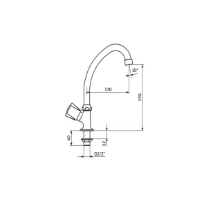 Keramic standing faucet | Cold water | E-shop.si