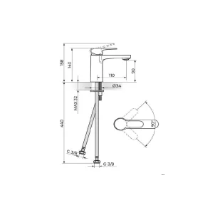 Blau Nero Washbasin Faucet | Washbasins & Faucets | E-shop.si