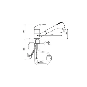 King Pullout Kitchen Faucet | Kuhinjska armatura | E-shop.si