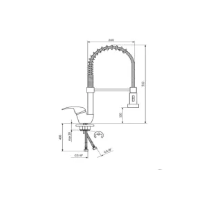 King Poluprof Kitchen Faucet | Kitchen Faucets | E-shop.si