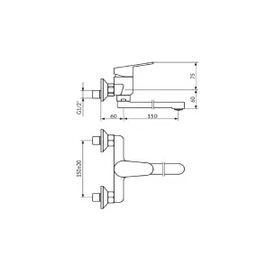 Armatura Smart stenska 150 | Armature | E-shop.si