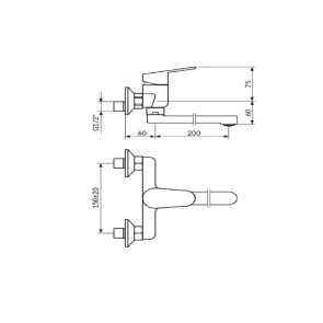 Armatura Smart stenska 200 | Armatura | E-shop.si