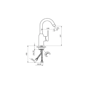 Armatura za umivalnik B2 visoka | Armature | E-shop.si