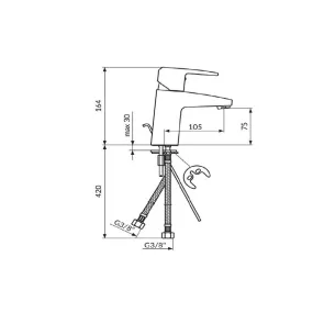 Cubo Armatura za umivalnik | Armature | E-shop.si