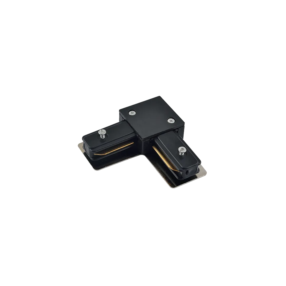 GREEN TECH L Connector for Single-Phase Rail Green Tech 70 x 70 x 19 mm, Black - FL01-BK