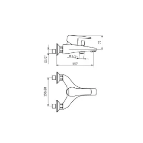 Cubo Bathtub Faucet | Bathroom Fittings | E-shop.si