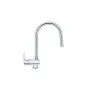 Cubo high-arc kitchen faucet.