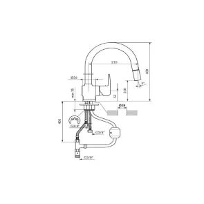Cubo tall kitchen faucet | Kitchen Faucets | E-shop.si