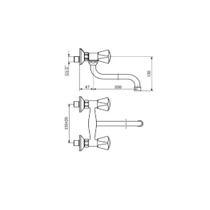 Armatura Klasik 20 stenska | Armature | E-shop.si